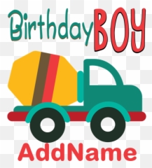 Customized Construction Cement Mixers Birthday T - S Language Emoji,Awana Emoji