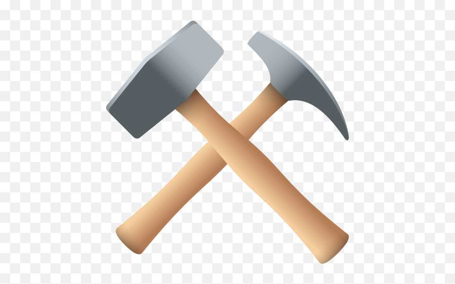 Hammer And Pick Objects Sticker - Hammer And Pick Objects Emoji,Ouch Emoticon Gif
