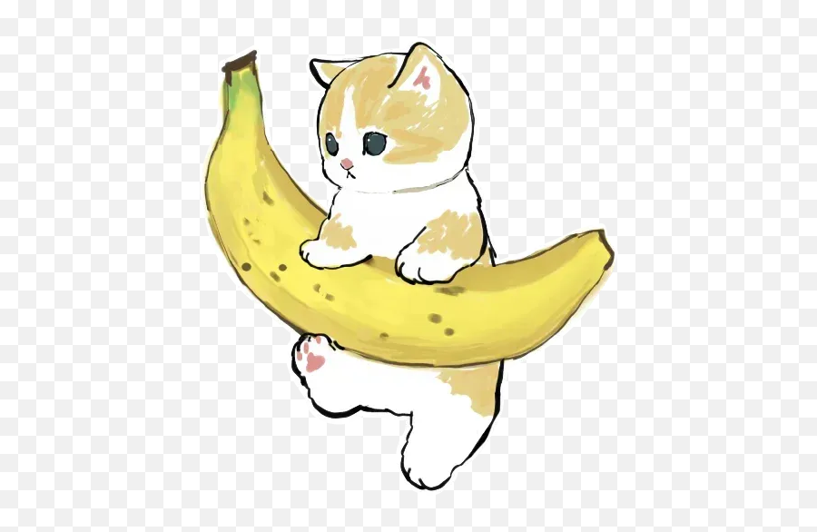 Sticker Pack De Bananacat - Meong Stickers Cloud Emoji,Bananacat Emoji
