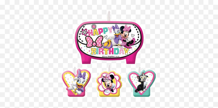 Minnie Mouse Party Candles - Minnie Mouse Candle Emoji,Minnie Emoji