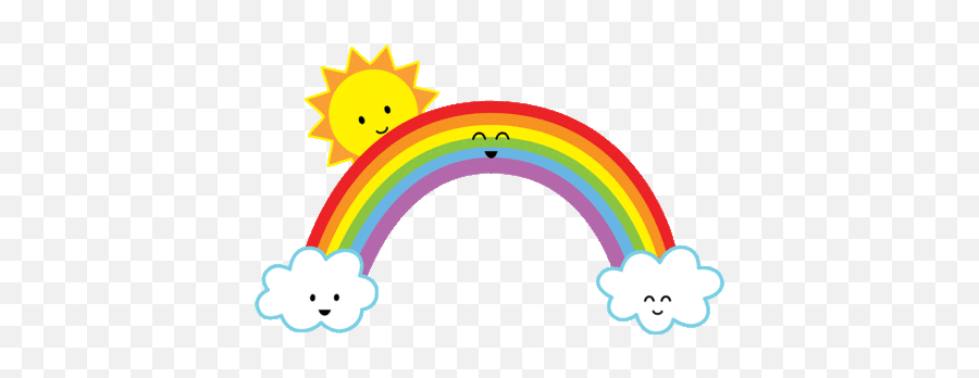 Pin By Anasilvia On Gifs Rainbow Stickers Giphy Rainbow Emoji,Moon Viewing Ceremony Emoji