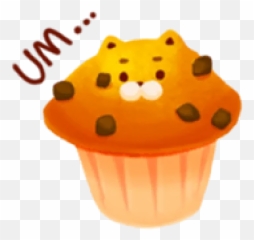 Telegram Sticker From Cute Foodie Cat Pack Emoji,Cupcake Gif Emoji