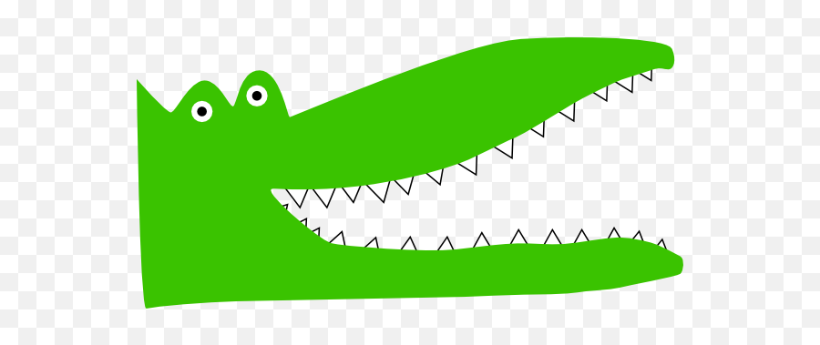 Alligator Teeth Clip Art At Clker - Crocodile Teeth Clipart Emoji,Alligator Emoticon