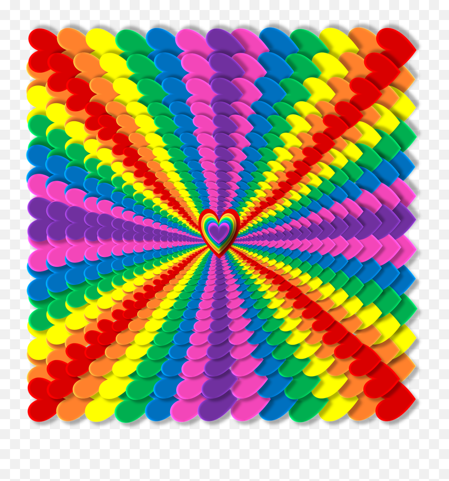 Rainbow Hearts 3d - Free Image On Pixabay Imagenes De Arcoiris 3d Emoji,Rainbow Of Emotions