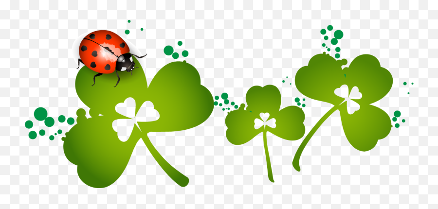 Clover Four - Ladybird Beetle Emoji,Shamrock Emoticons For Facebook
