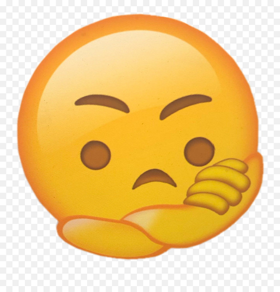 Emoji Indifferent Sticker - Happy,Frustrated Emoji