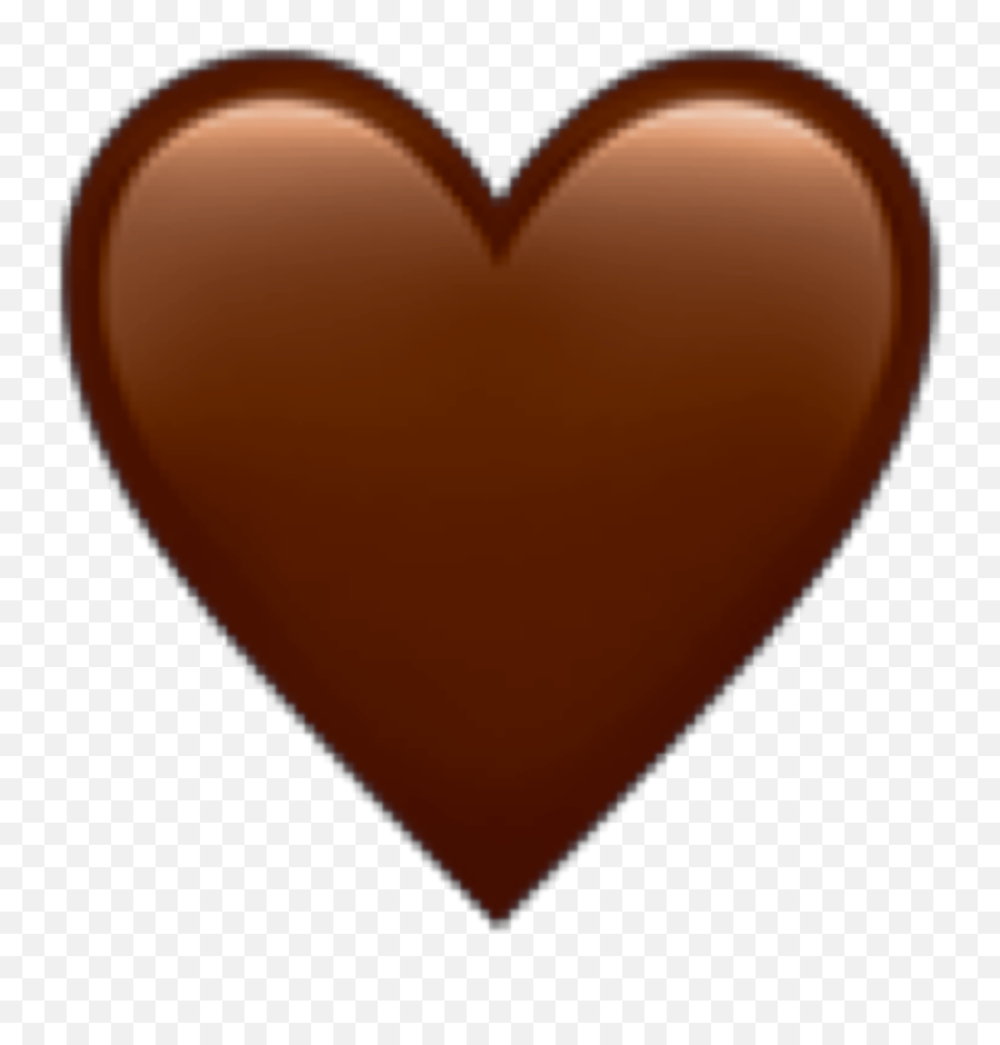 Brownheart Sticker Emoji Sticker - Corazon Marron Emoji Iphone,Monika Emoji
