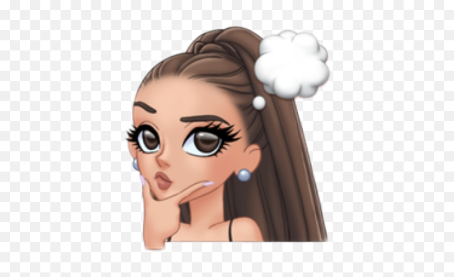 Arianagrande Ariana Ari Sticker By Dollify Edits - Emoji Arimoji,Thinking Emoji Edits