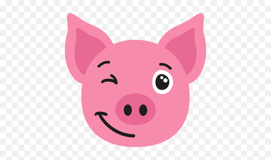 Pig Muzzle Glad Flat Sticker - Transparent Png U0026 Svg Vector File Focinho De Porco Desenho Emoji,Glad Emotion