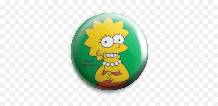 Lisa Simpsons Magnet Or Coaster - Happy Emoji,Emoticon Magnets