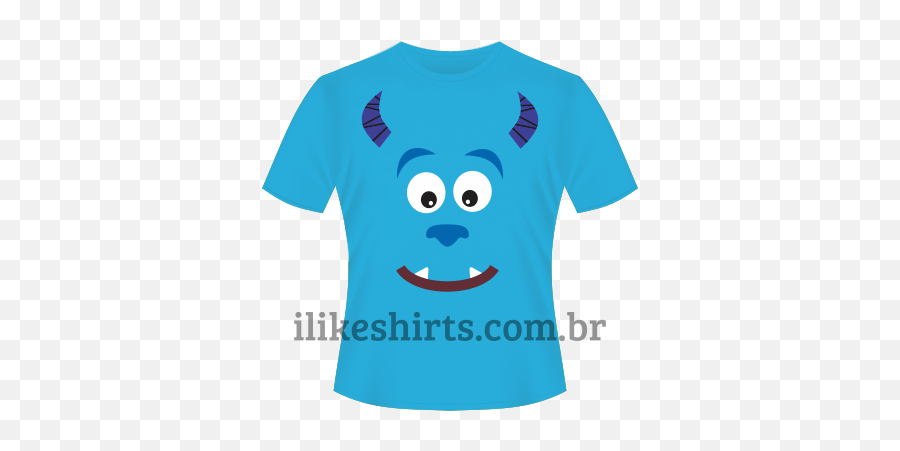 Camiseta - Sulley Monstros Sa I Like Shirts Eu Curto 5 Alguma Coisa Emoji,Emoticons De Monstros
