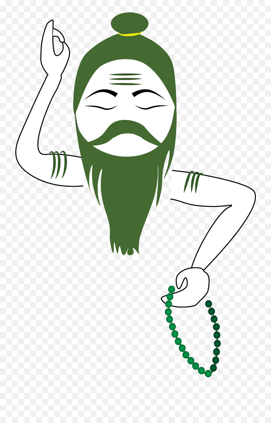 Graphics And Fiction - Png Baba Ji Sticker Emoji,Emoticon Baba