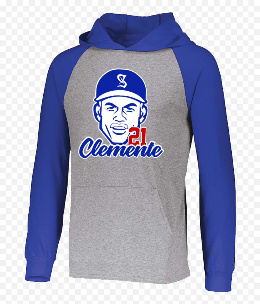 Roberto Clemente Emoji Hoodie - Long Sleeve,Mens Emoji Sweatshirt