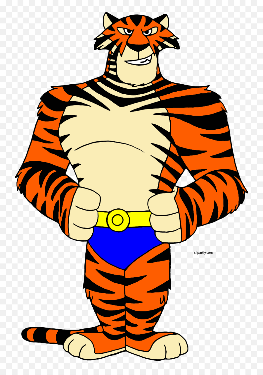 Vitaly Tiger Pose Clipart Png - Madagascar Tiger Emoji,Tony The Tiger Emoticon