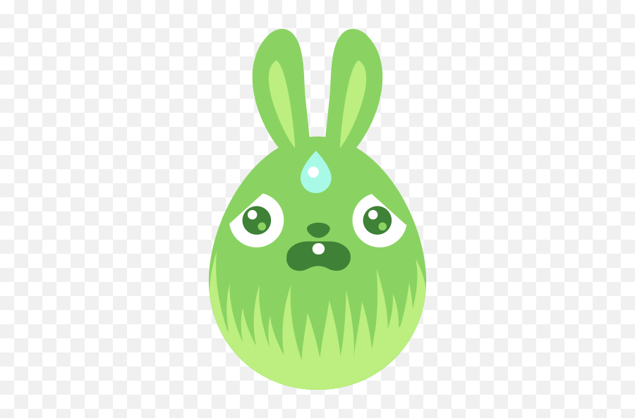 Bang Konijntje 2 Gratis Pictogram Van Easter Egg Bunny Icons - Icon Emoji,Emoticons Blozen