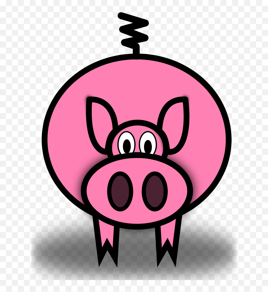 Clipart Panda - Cartoon Simple Pig Emoji,Yotm Emoticon