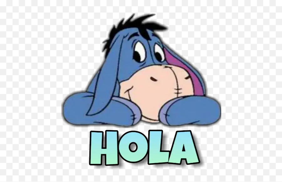 Eeyore Stickers For Whatsapp - Disney Eeyore Winnie The Pooh Characters Emoji,Emojis De Molesto En Facebook