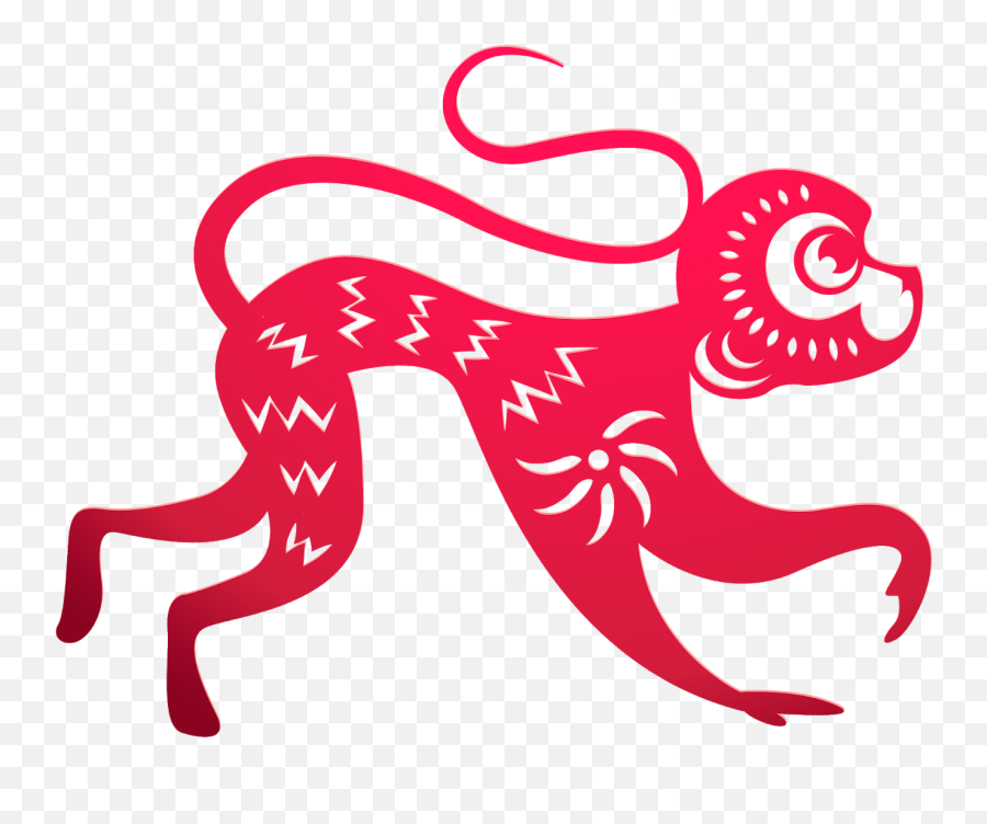 Chinese Zodiac Monkey Png - Zodiac Chinese New Year Monkey Emoji,Chinese Rooster Emojis