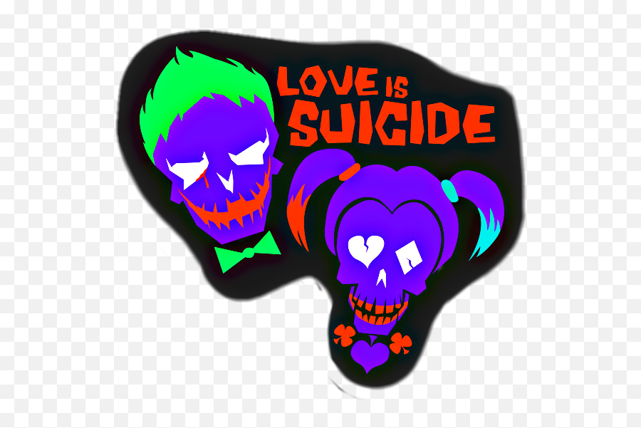 Stickers Loveissuicide Sticker By - Brealz X Creepy Emoji,Suicide Squad Emoji