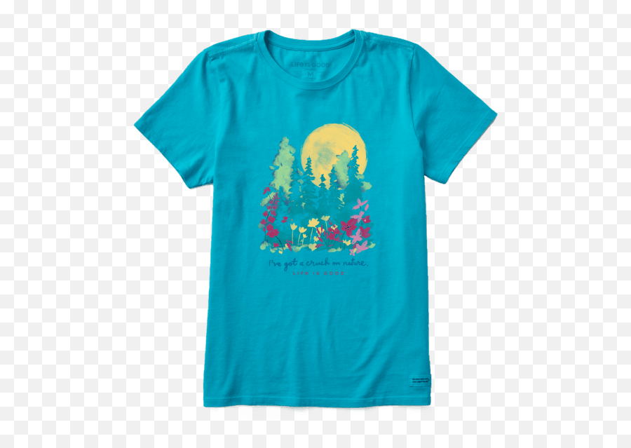 Rainbow T - Shirts Life Is Good Official Website Short Sleeve Emoji,Womens Emoji Shirt
