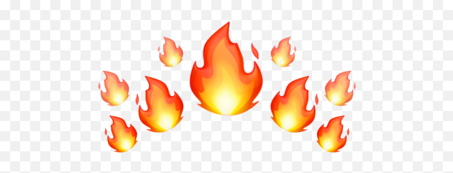 Emoji Fire Fuego Crown Corona Sticker By So Nice - Transparent Background Fire Emoji Crown Png,Llama Emoji Iphone