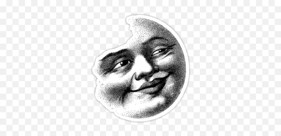 Full Moon Face Png U0026 Free Full Moon Facepng Transparent - Vintage Man In The Moon Emoji,Moon Face Emoji