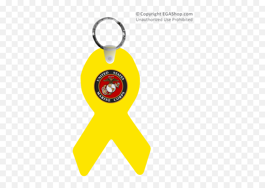 Yellow Ribbon Marine Corps Seal - Solid Emoji,United States Marines Emojis