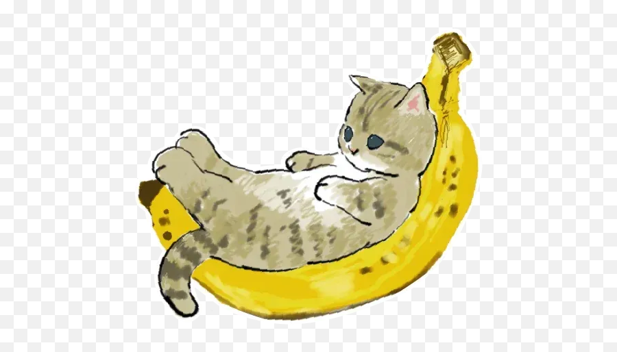 Bananacat - Meong Sticker Pack Stickers Cloud Emoji,Ripe With Emotions