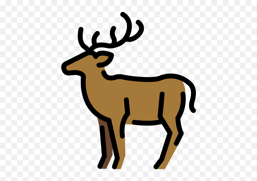 Deer Emoji - Rensdyr Emoji,Reindeer Emoji