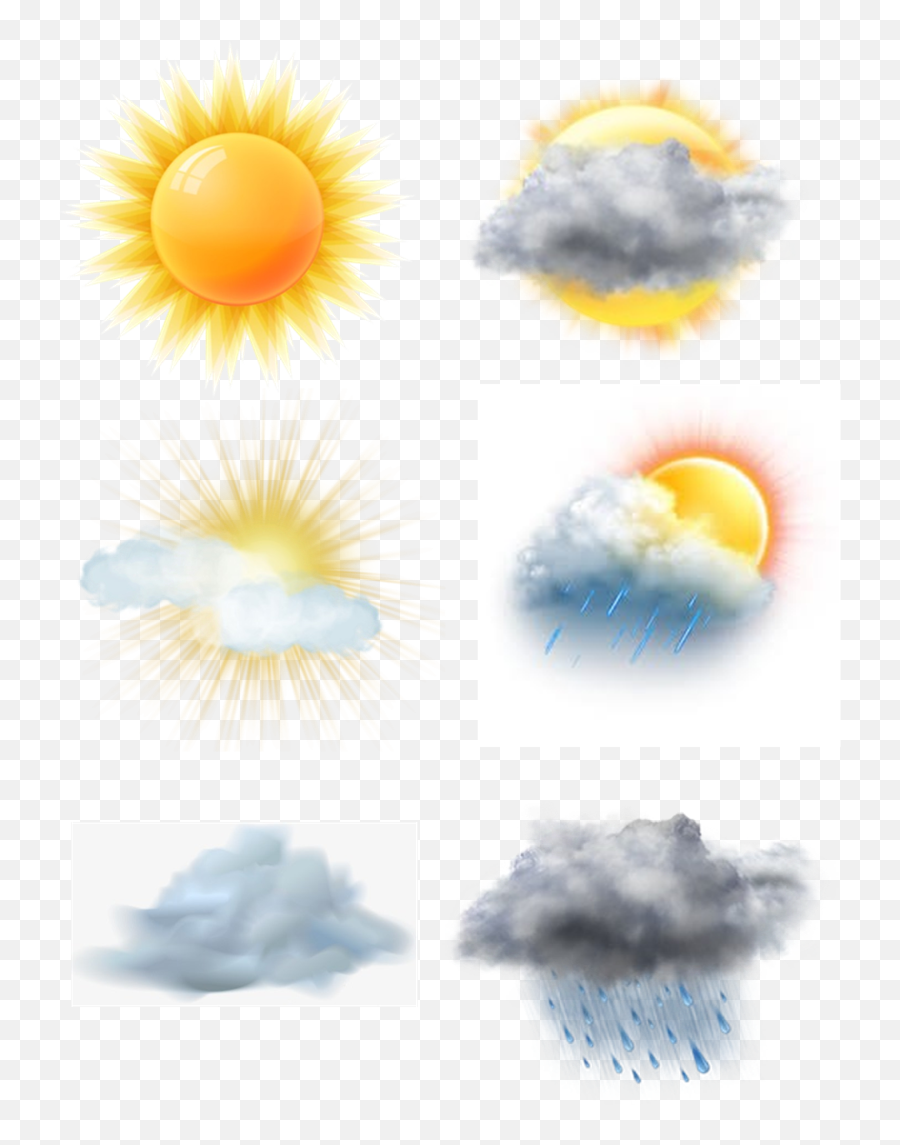 Learning Colors Emoji,Weather Emoticons Mostly Cloudy