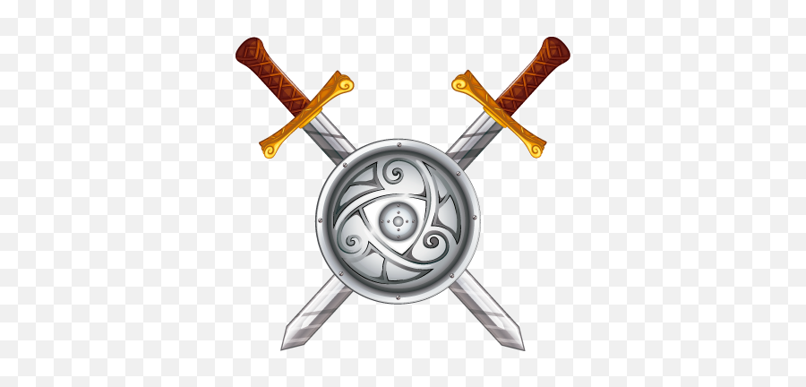 Viking Swords Illustration Sticker - Schild Und Schwert Transparent Emoji,Two Swords Emoji