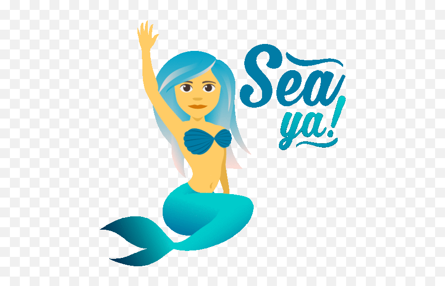 Sea Ya Mermaid Life Sticker - Sea Ya Mermaid Life Joypixels Emoji,Gator Emoji On Twitter