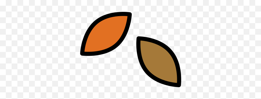 Fallen Leaf Emoji - Emoji Feuille Automne,Mask Leaves Emoji