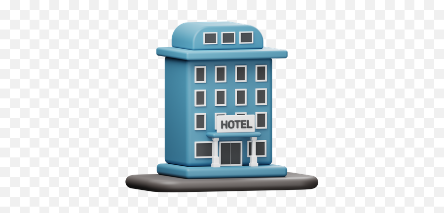 Premium Motel 3d Illustration Download In Png Obj Or Blend Emoji,Hospitality Emoji