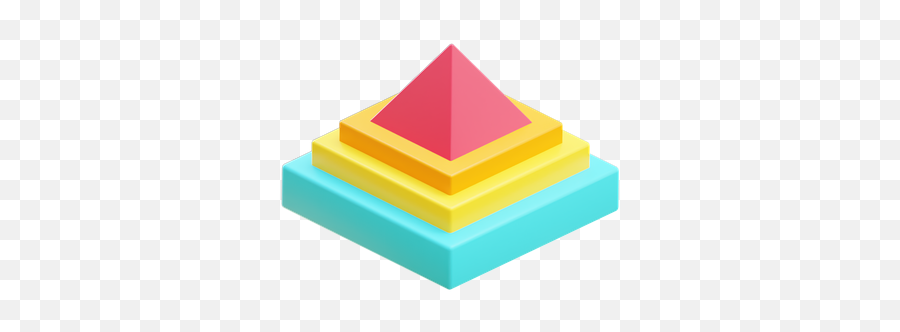 Premium Pyramid Chart 3d Illustration Download In Png Obj Emoji,Pramid Emoji