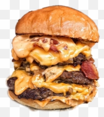 Burgerchallenge Yummy Gooey Sticker - Best Looking Triple Burgers Emoji,Mouthwatering Emoji
