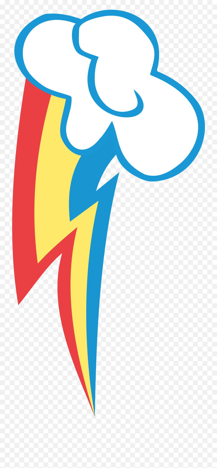 Rainbow Dash My Little Pony Cutie Mark - Png Clipart Rainbow Dash Cutie Mark Emoji,Girl Lightning Emoji