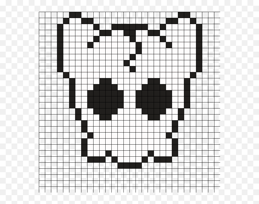 Kandi Patterns - Skull Pixel Art Emoji,Emoticon Fiab