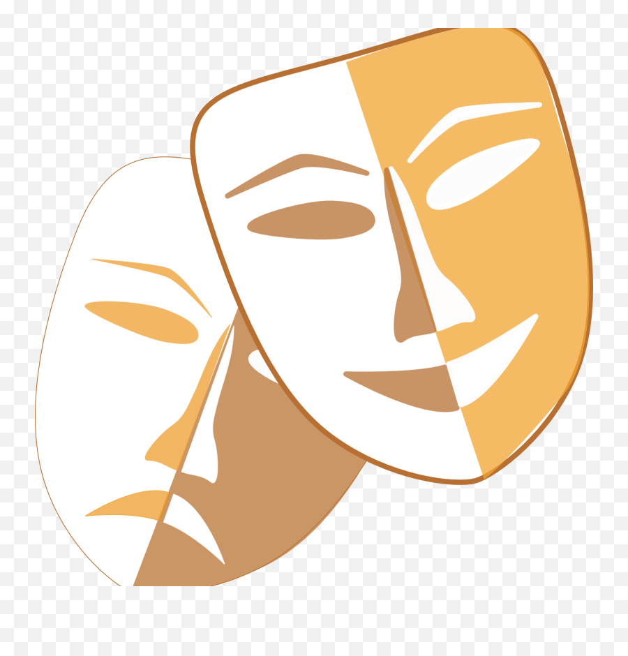 Free Emotional Mask Cliparts Download - Better To Have Friends With Two Chins Emoji,Masks Emotions