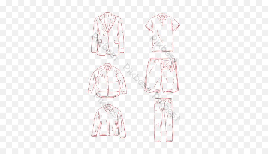 Hand - Painted Menu0027s Clothing Set Png Images Ai Free Long Sleeve Emoji,Emotion Clothes