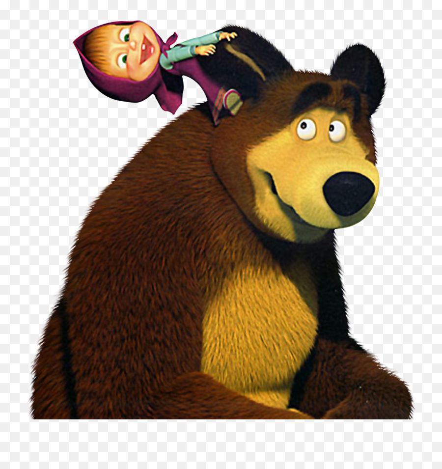 Masha And The Bear Transparent Png Clip - Bear Clipart Png Masha And Bear Bear Emoji,Canadian Pig Emoji