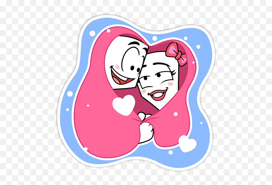 Love Stickers For Facebook And Social - Kiss Hike Love Stickers Emoji,Emoji Love Stickers