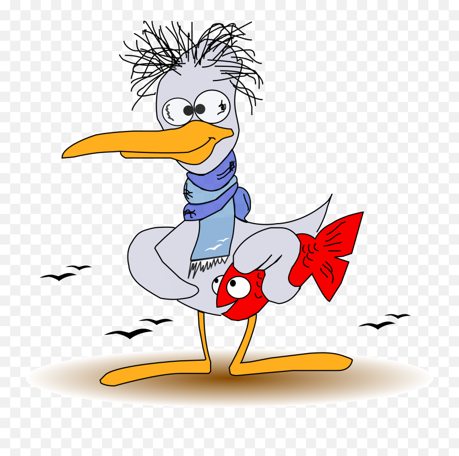 Cartoon Funny Seagull Free Image - Celebration Cartoon Emoji,Funny Animals Emotions