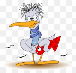 Cartoon Funny Seagull Free Image - Celebration Cartoon Emoji,Funny Animals Emotions