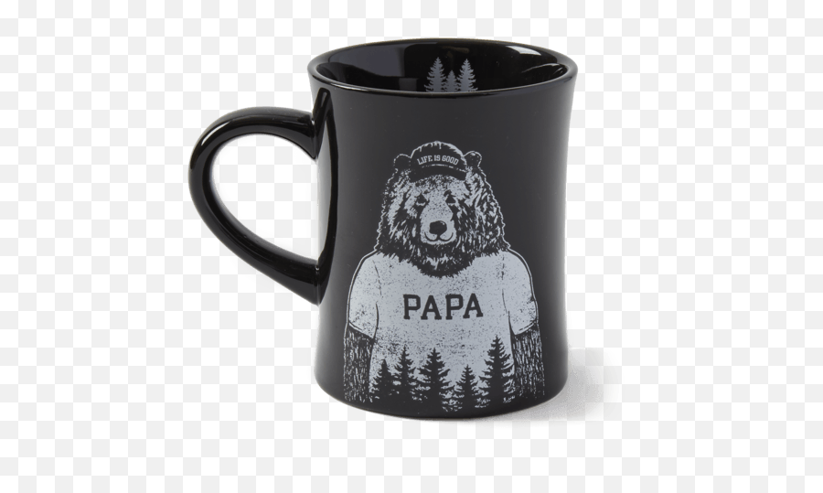 Accessories Papa Diner Mug Life Is Good Official Site - Red White And Brew Coffee Cups Emoji,Hello Brown Dog Emoji