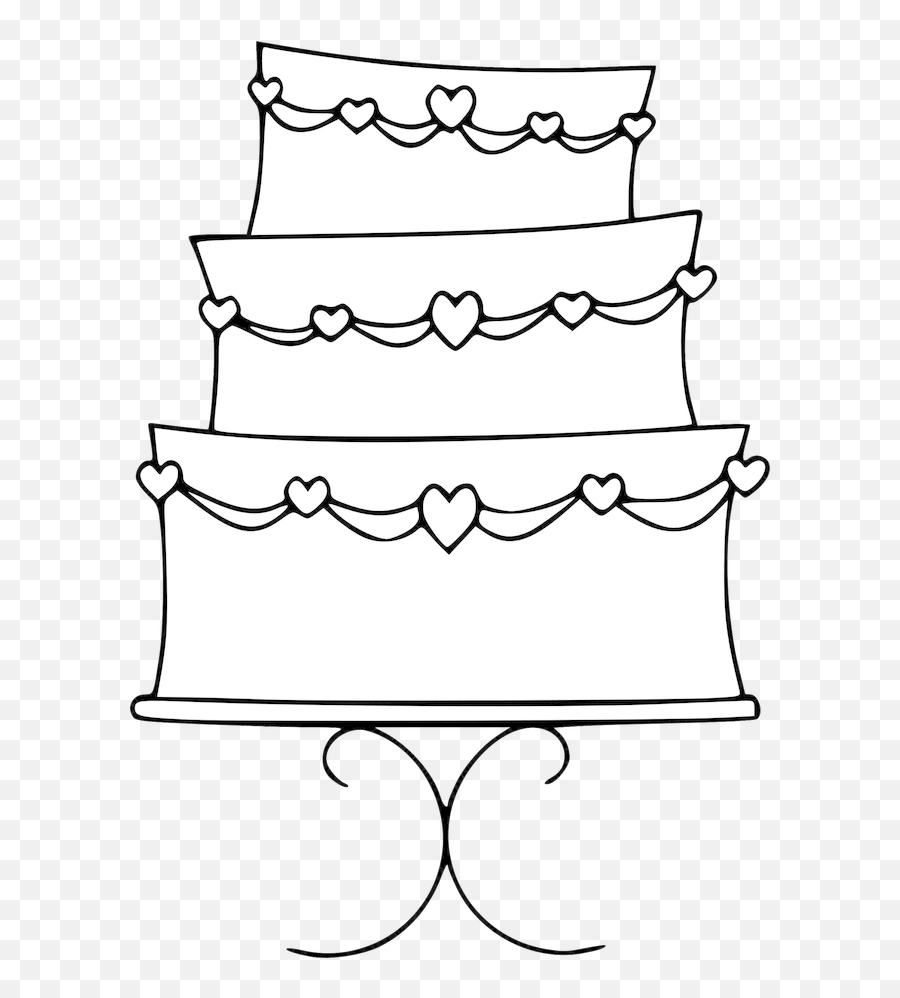 Cake Clipart Black And White - 43 Cliparts Wedding Cake Clip Art Emoji,Wedding Emoticon Black And White