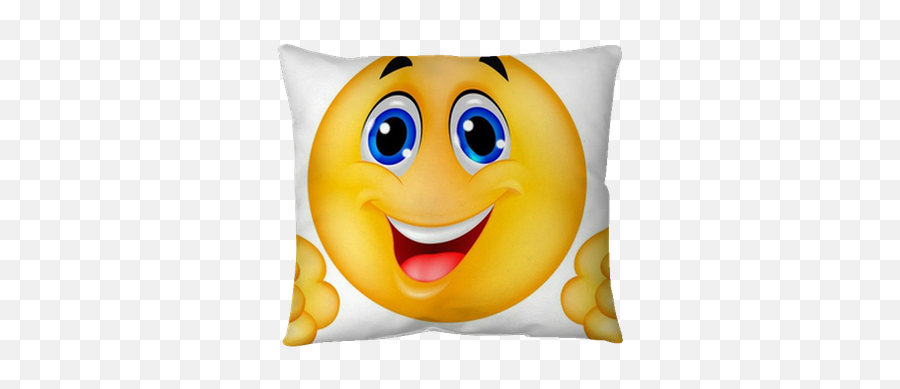 Happy Smiley Emoticon Face Pillow Cover U2022 Pixers - We Live To Change Great Job Ashley Meme Emoji,Throw Up Emoticon