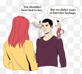 He Lies To The Truth Why Men Do Lie - Conversation Emoji,Boyfriend Playing On Emotions