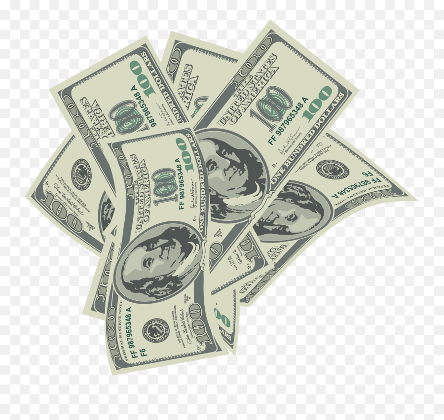 Large Transparent 100 Dollars Bills Png - Transparent Background Money Clipart Emoji,Money Emoji