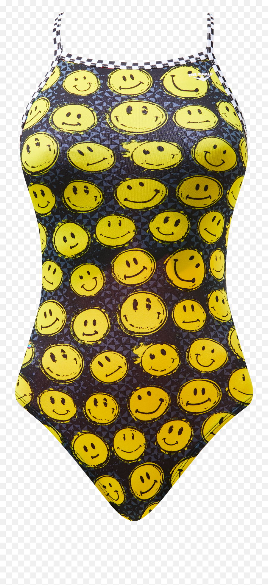 Girlsu0027 Rainbow Roar Funnies Flutterback Swimsuit The Finals - Girls Smiley Swimwear Emoji,(: Girl Emoticon